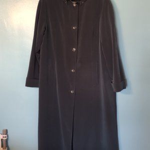 Fleet Street hooded size 18 long trench coat with removable lining